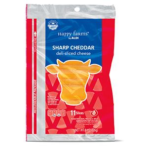 CHEESE  ALDI-EXCLUSIVE HAPPY FARMS DELI SLICED CHEESE